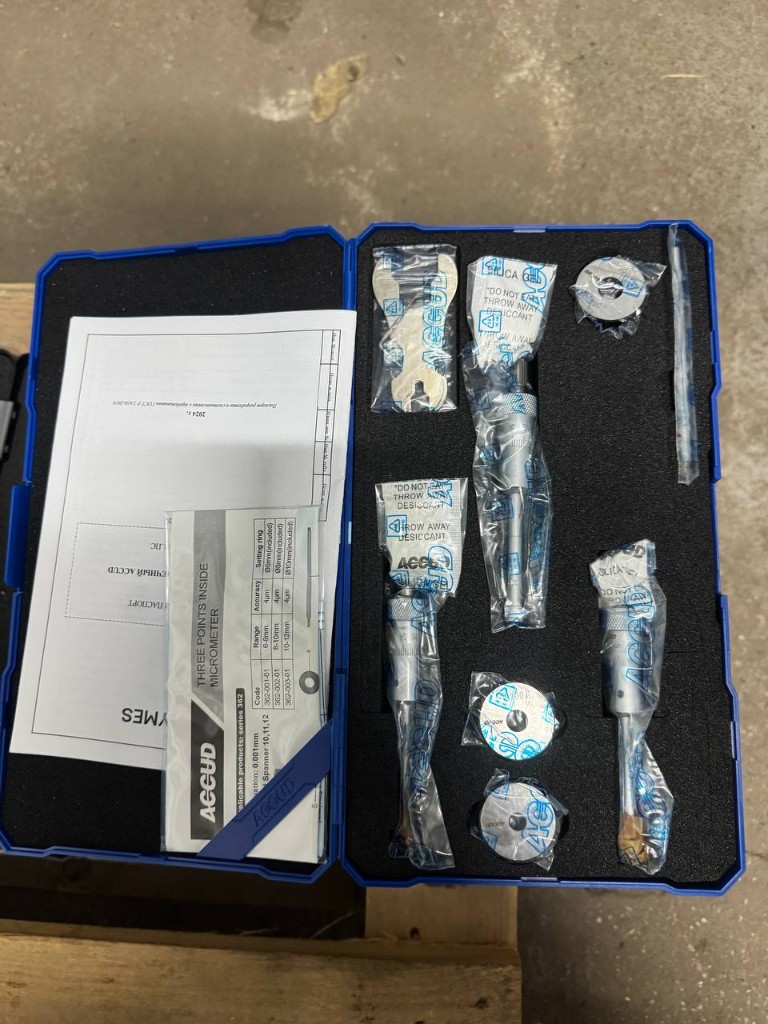 Набор нутромеров ACCUD, паспорт и комплектация